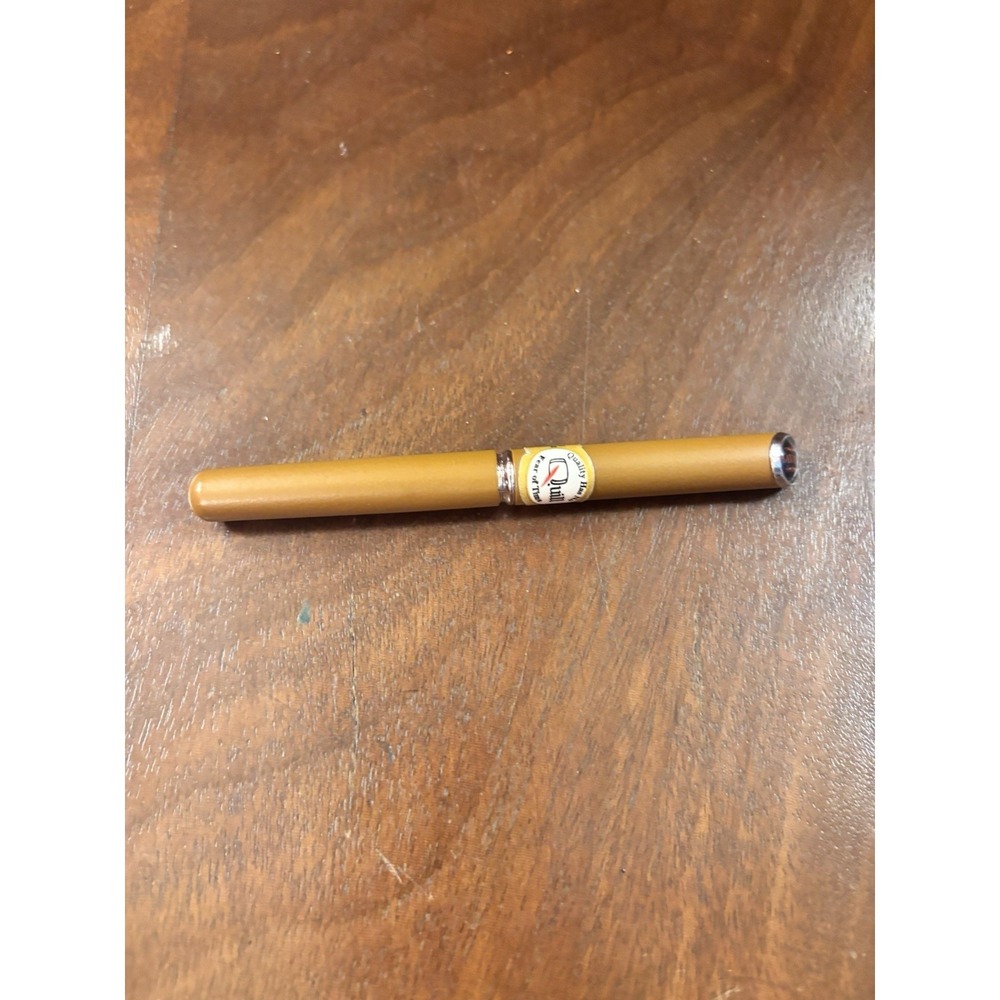 Vintage Quill Havana Cigar Pen Brown Tobacco Novelty Rollerball Pen 4.5"